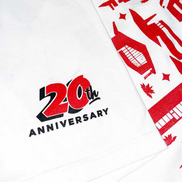 20th Anniversary White Tee - Image 2