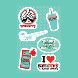 P. Terry's Sticker Set